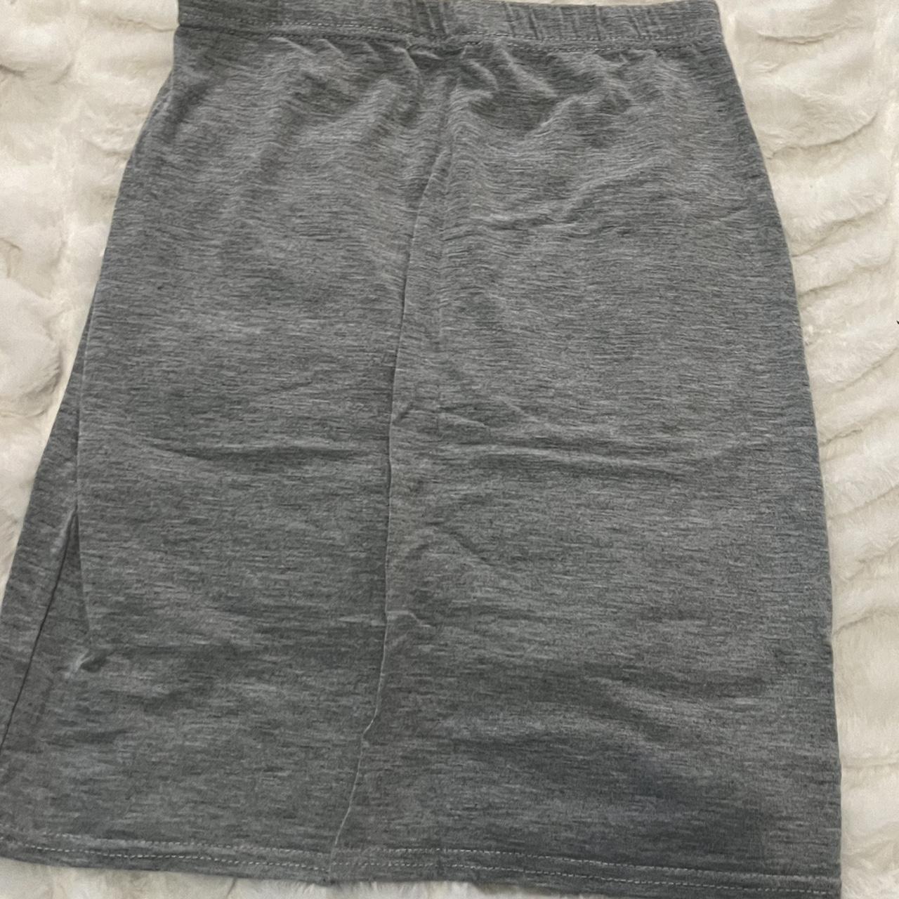 Grey pencil skirt pretty little thing best sale