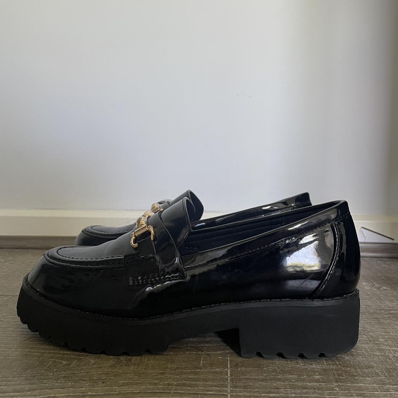 Princess Polly patent leather loafers. Super comfy... Depop