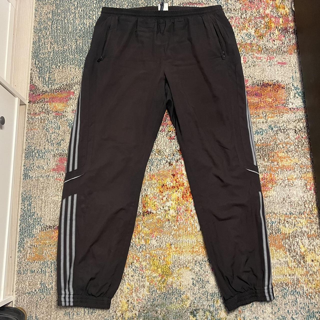 Adidas Men's Black and Grey Joggers-tracksuits | Depop