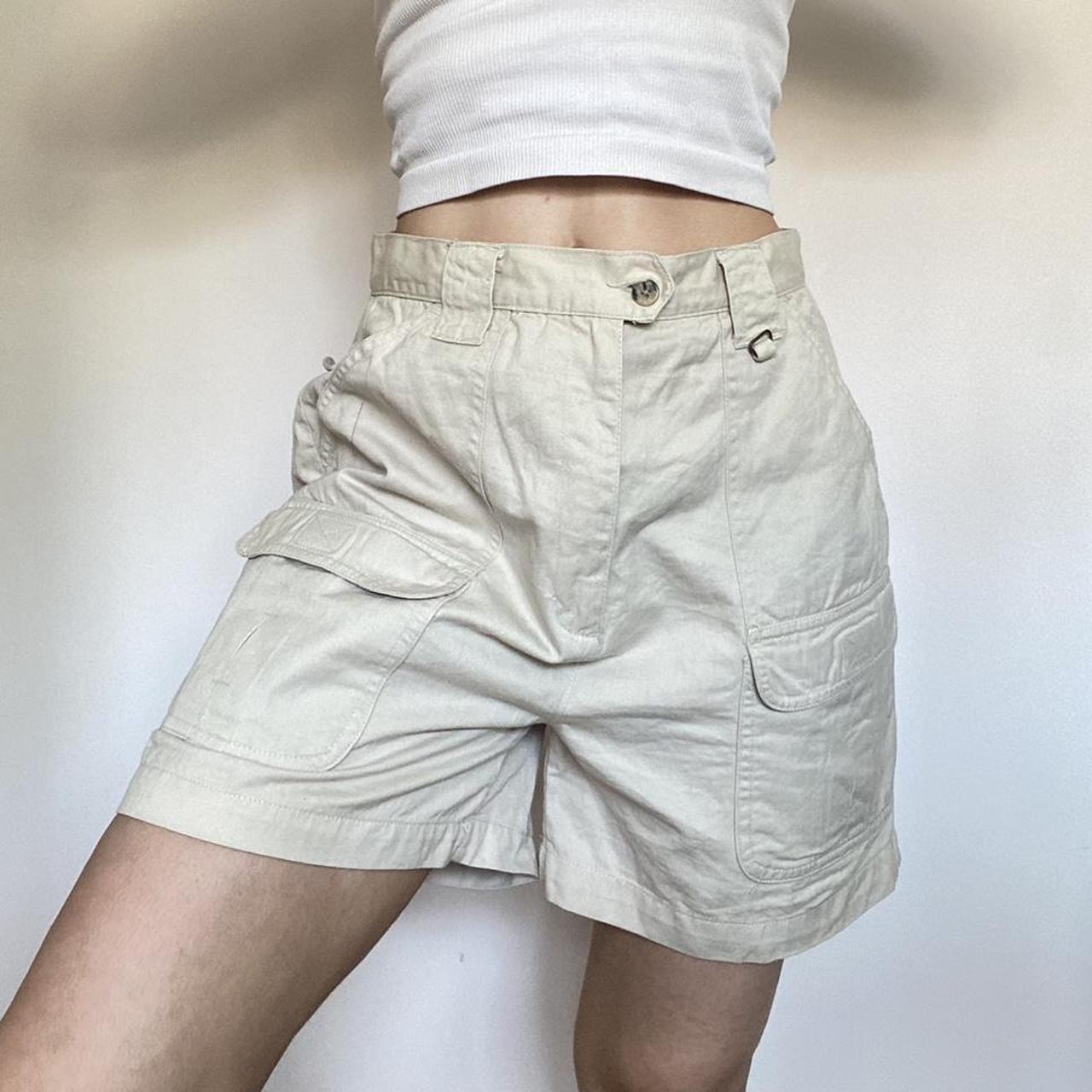 Womens high waisted cargo shorts hotsell