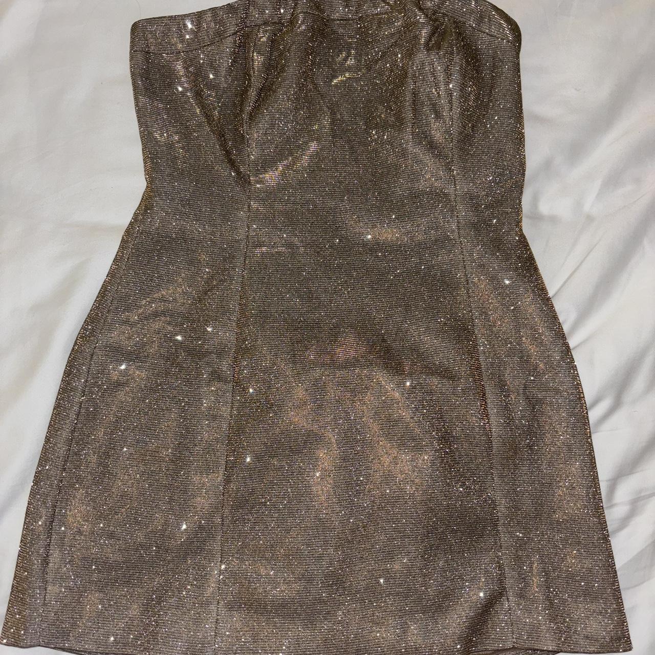 SLA the label ‘bronze camille dress’ Mini dress,... - Depop