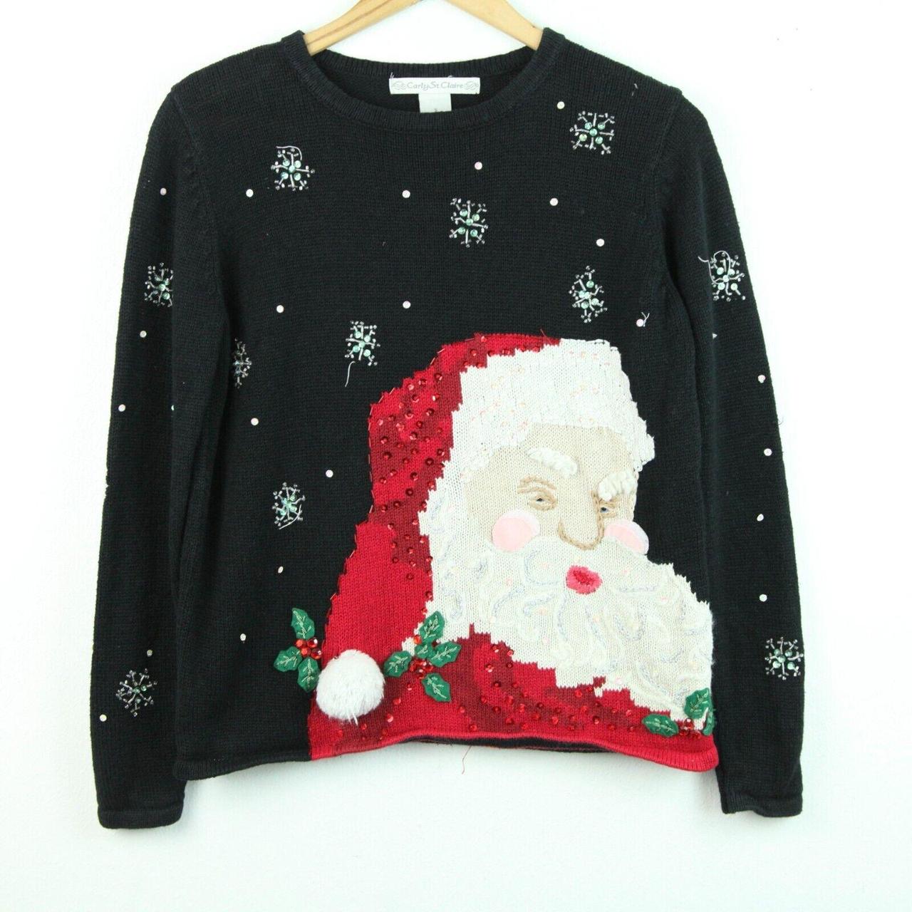 Vintage Womens Small Christmas Sweater Beaded Sequin | Depop Vintage Womens Small Christmas Sweater Beaded Sequin | Depop