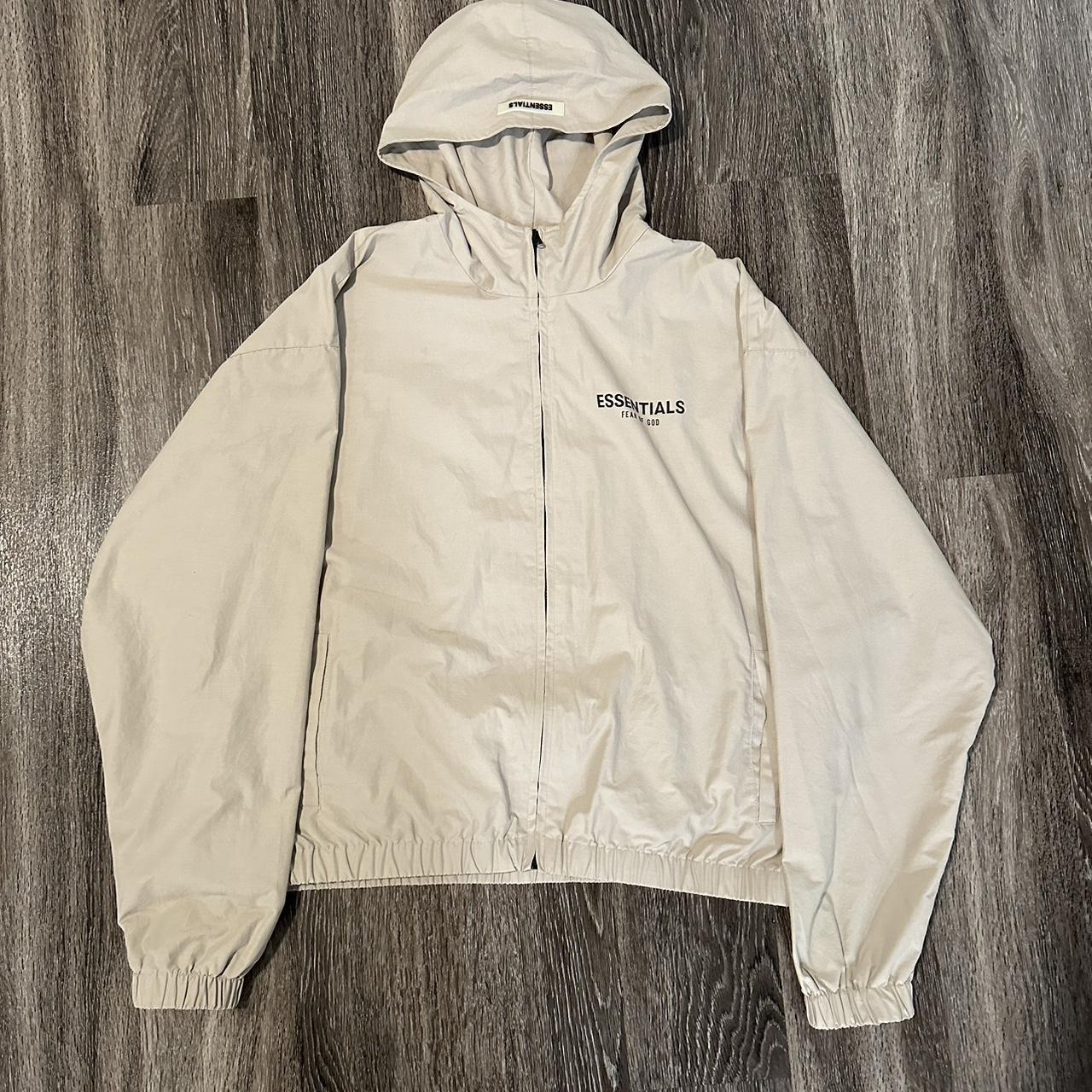 Fear of God Essentials windbreaker with reflective... - Depop