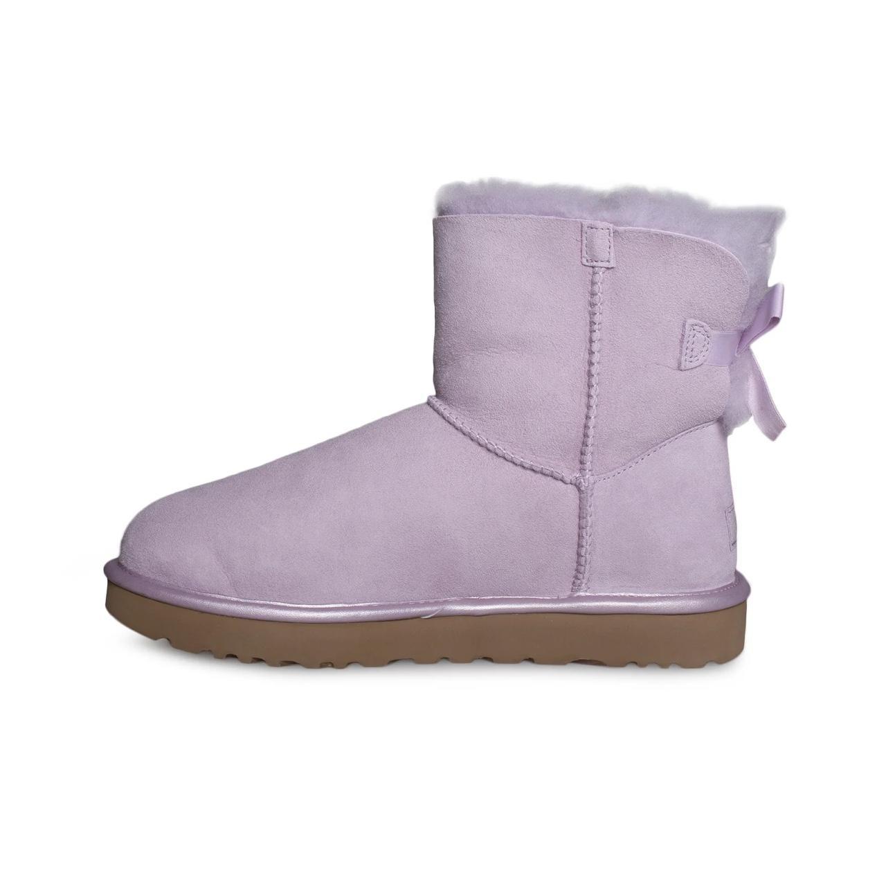 Purple uggs with bows on the clearance back