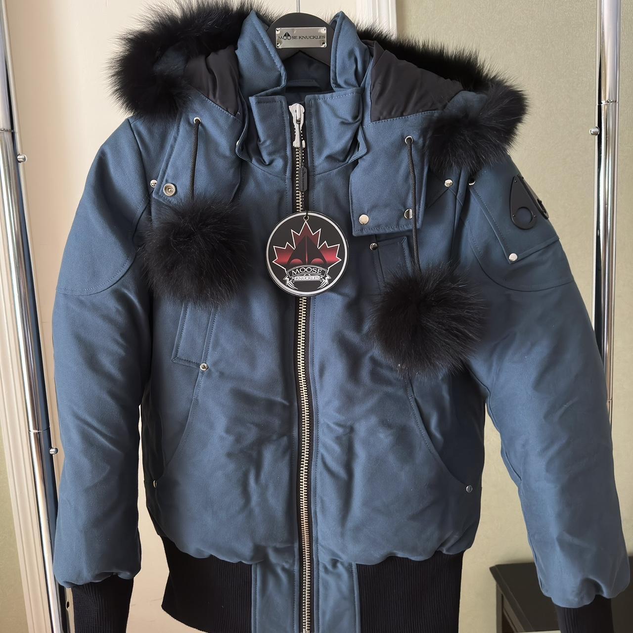 Ladies moose knuckle Loyola bomber jacket size M - Depop