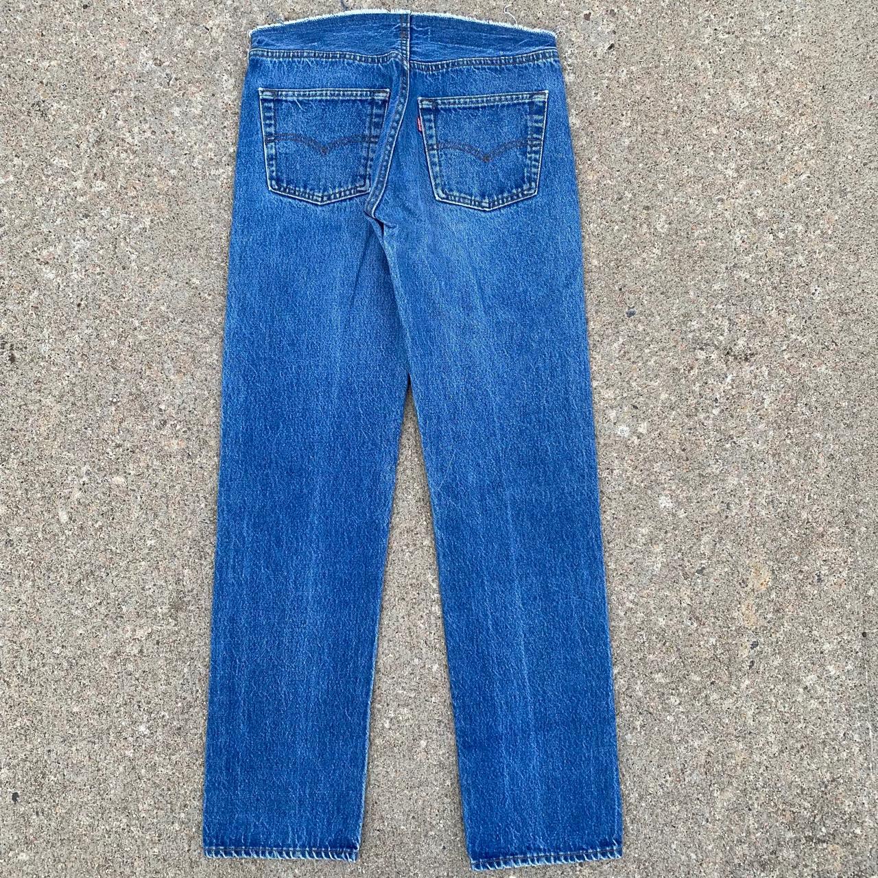 Vintage Reworked 1980's Levi's 501 Jeans with... - Depop