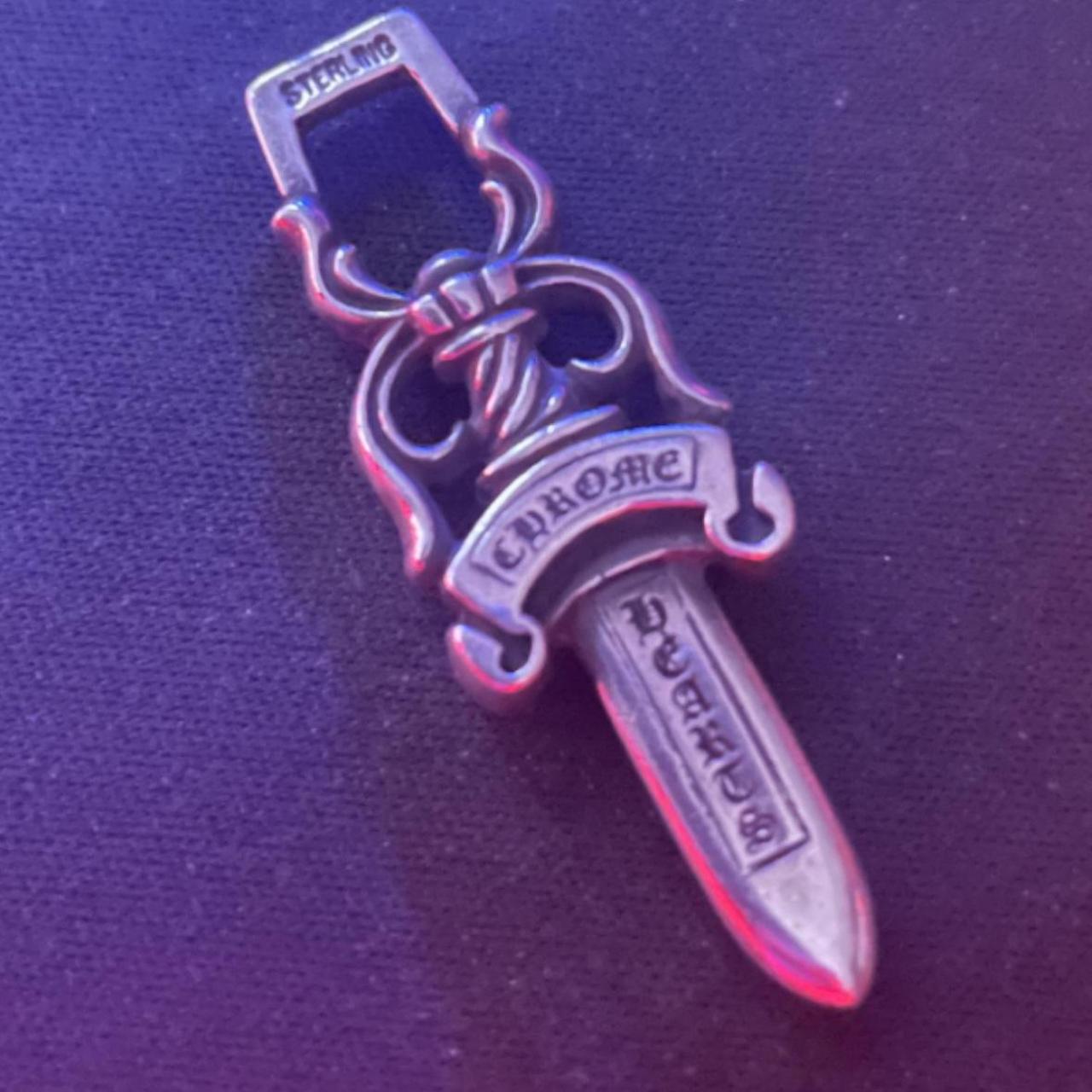 Chrome Hearts silver dagger pendant good | Depop