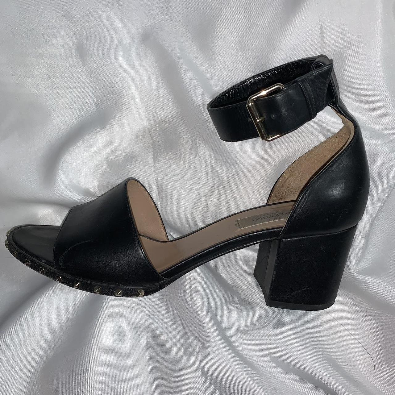 Valentino black clearance block heel