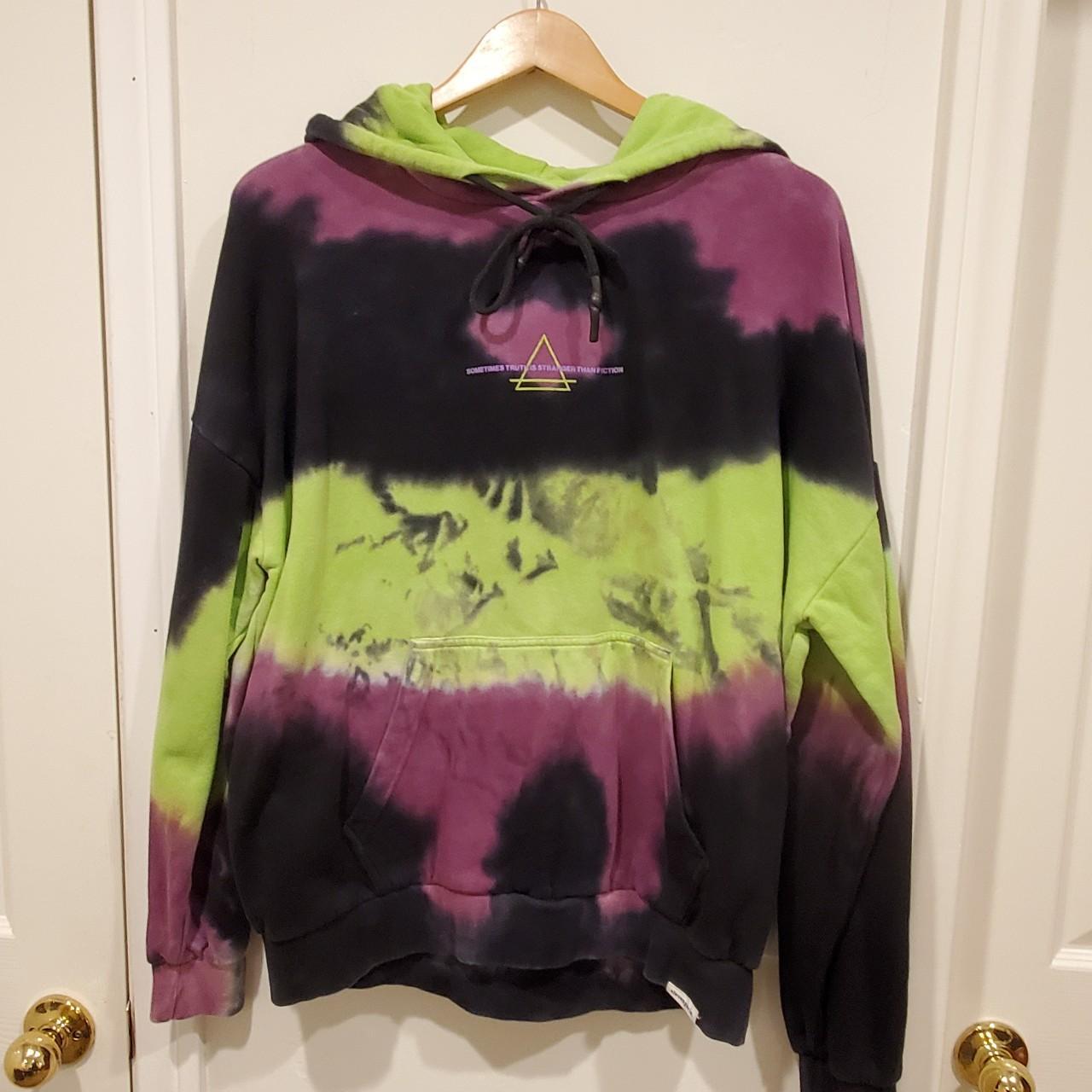 Fashion ELEVEN PARIS Knit Tie-Dye Hoodie sz Small