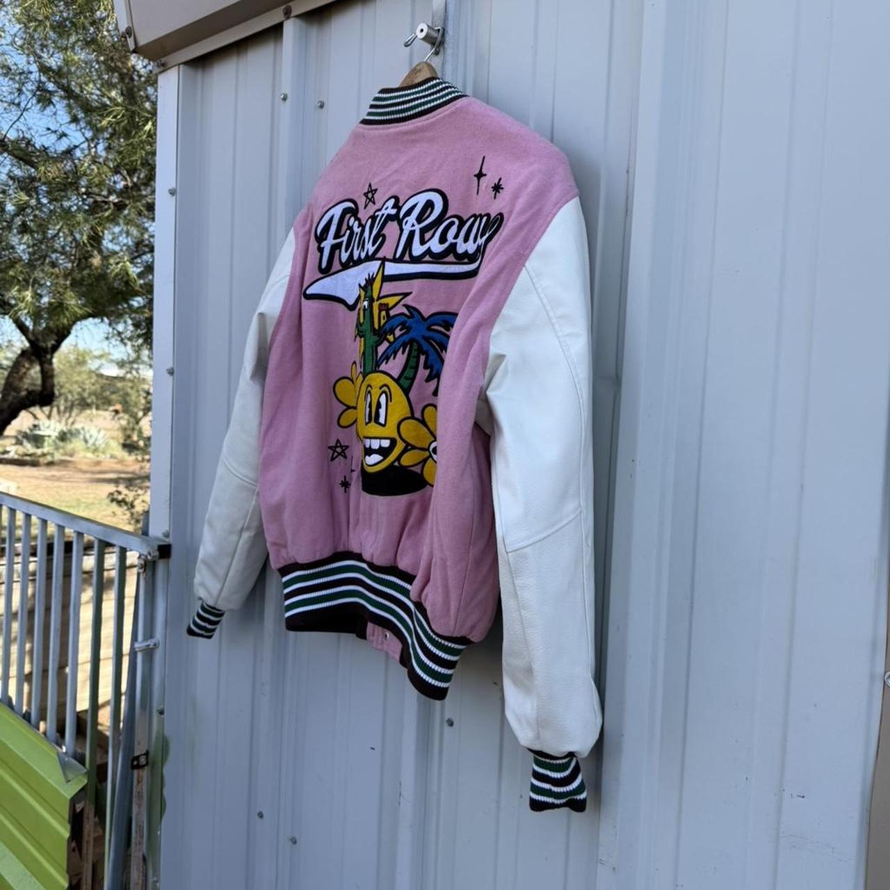 Preloved Women's Varsity Jacket - Pink/Multi - M … - image 4