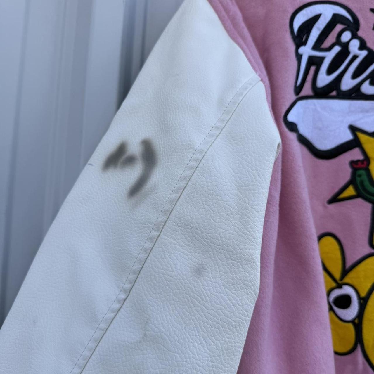 Preloved Women's Varsity Jacket - Pink/Multi - M … - image 8