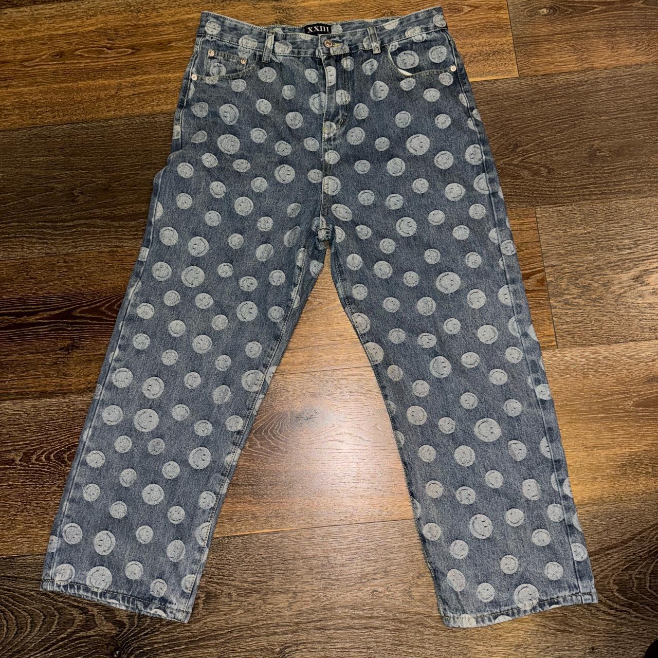 XXIII Smiley Face Jeans. Worn once. - Depop