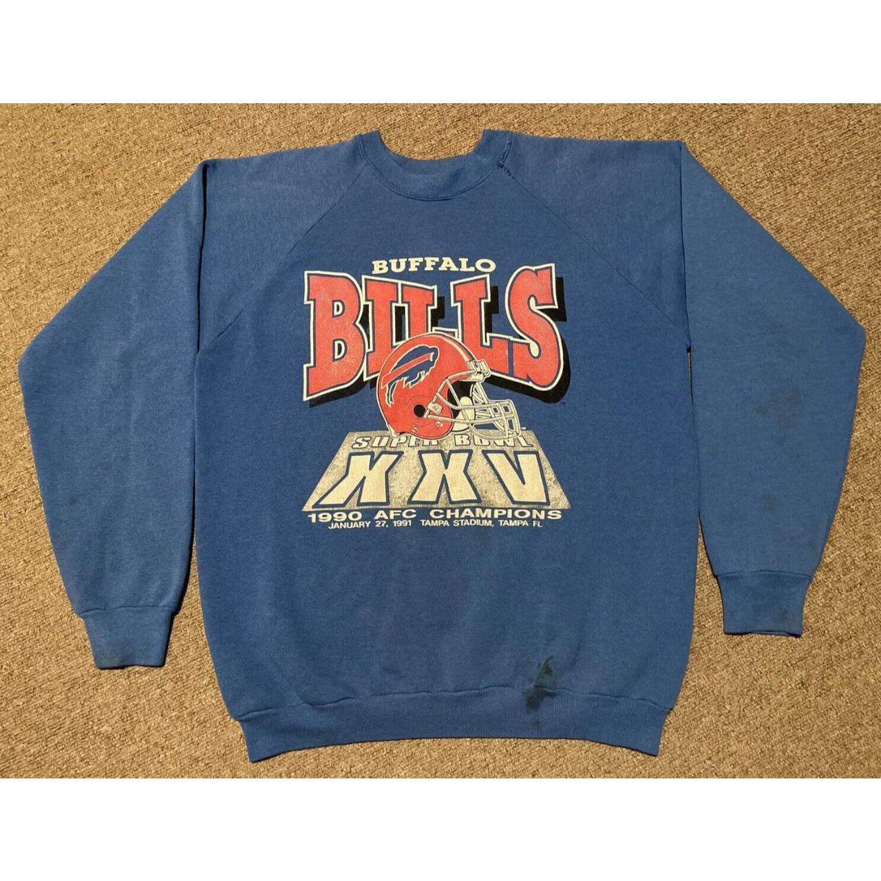 VINTAGE NFL BUFFALO BILLS SWEATSHIRT 1991 SIZE XL MADE IN USA