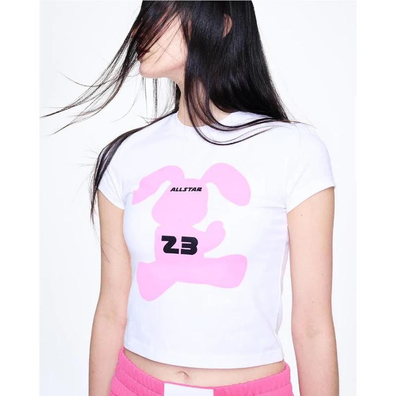 Mardi Mercredi Bunny Cropped T-shirt ✨new without | Depop