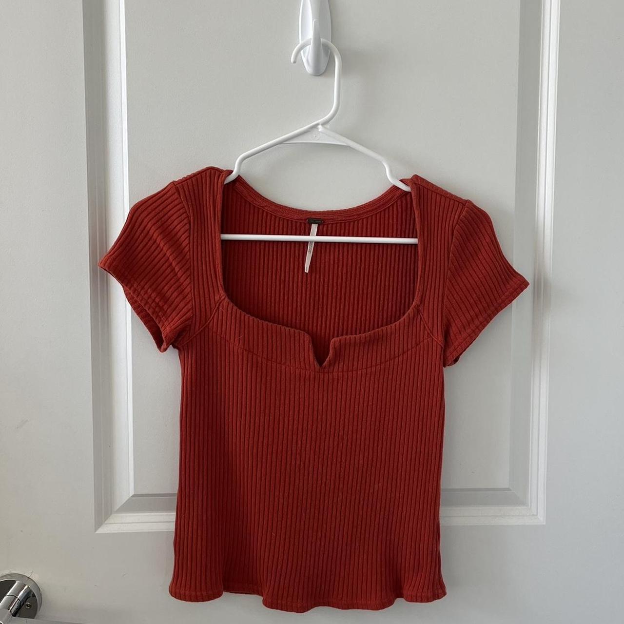 Orange Free People sweater top Size... - Depop