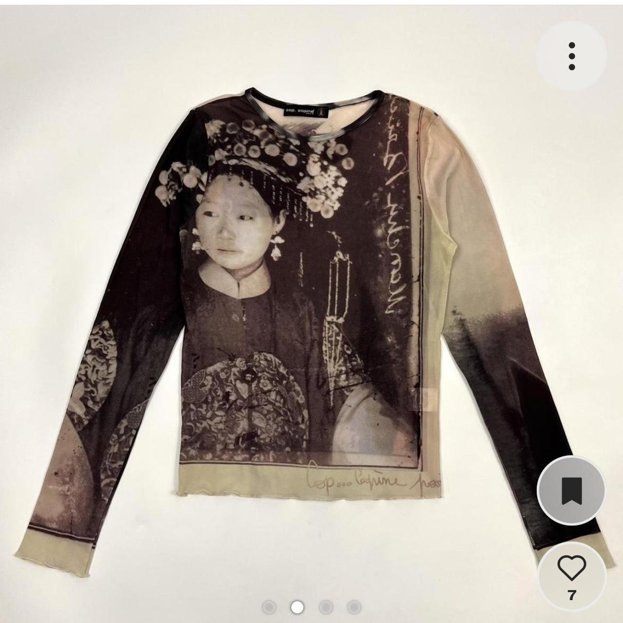 ヴィンテージ　Tシャツ フランスcop.copine コップコピーヌ 美品！cop.copine コップコピーヌ デザインシアーノースリーブ