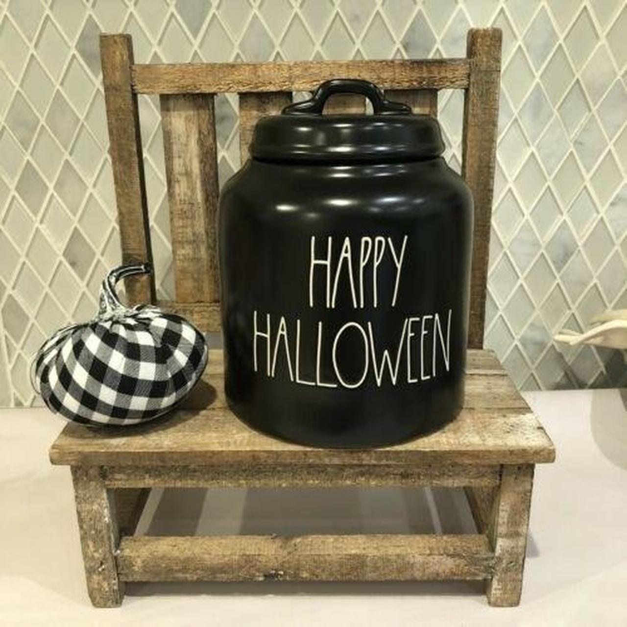 Rae Dunn HAPPY HALLOWEEN popular Canister