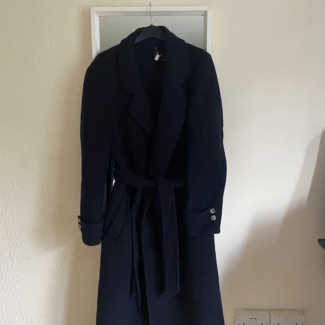 Reiss Leah coat in the colour navy. Have worn and... - Depop