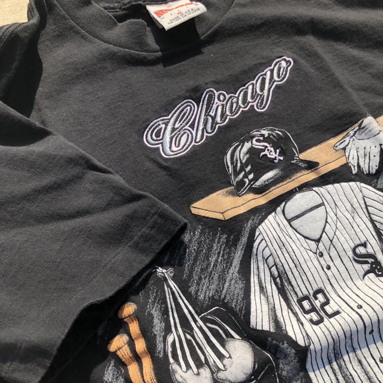 Vintage 90s Nutmeg MLB Chicago White Sox Embroidered T-Shirt Size L