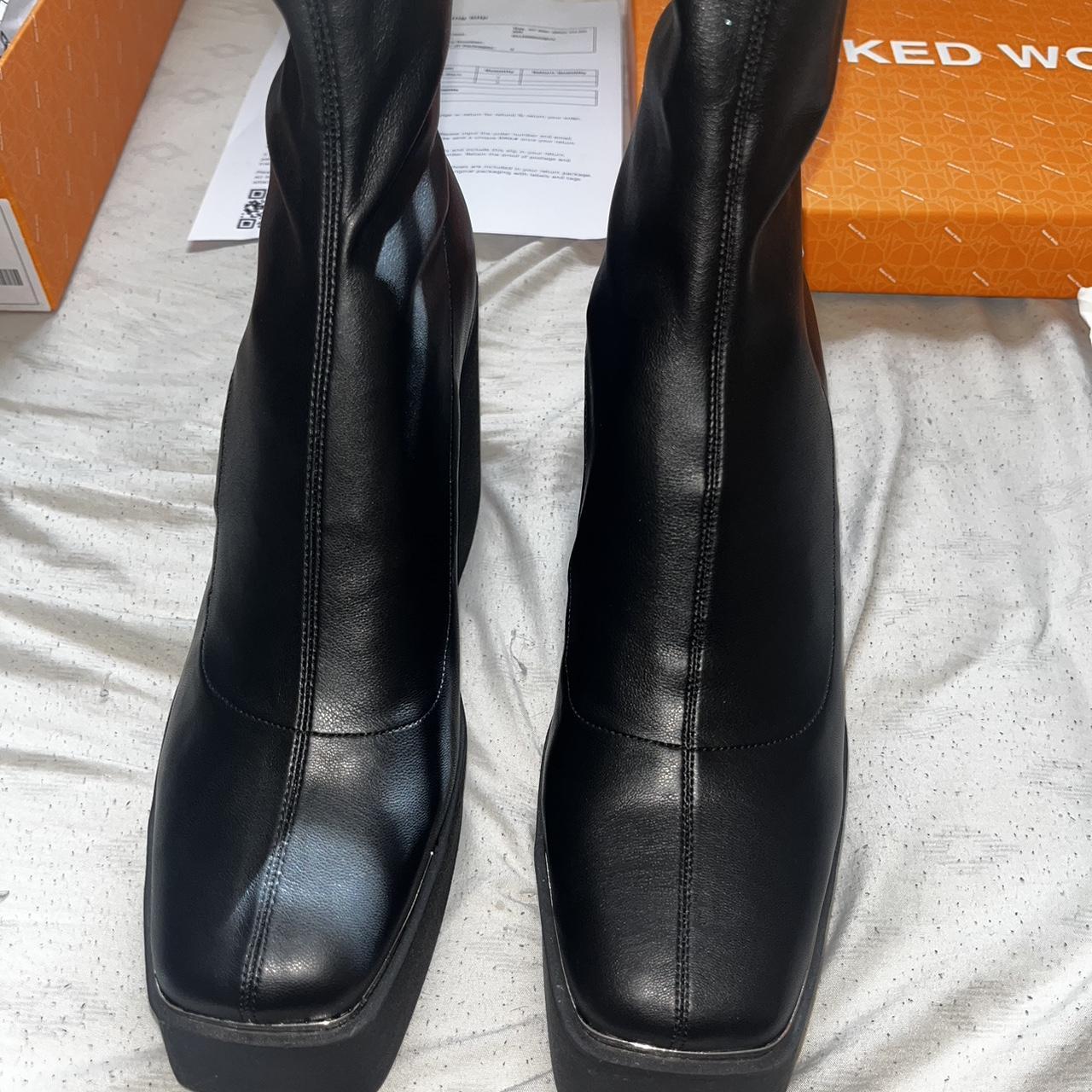 Naked Wolfe Illuminate Black Boots In A Eu Size Depop