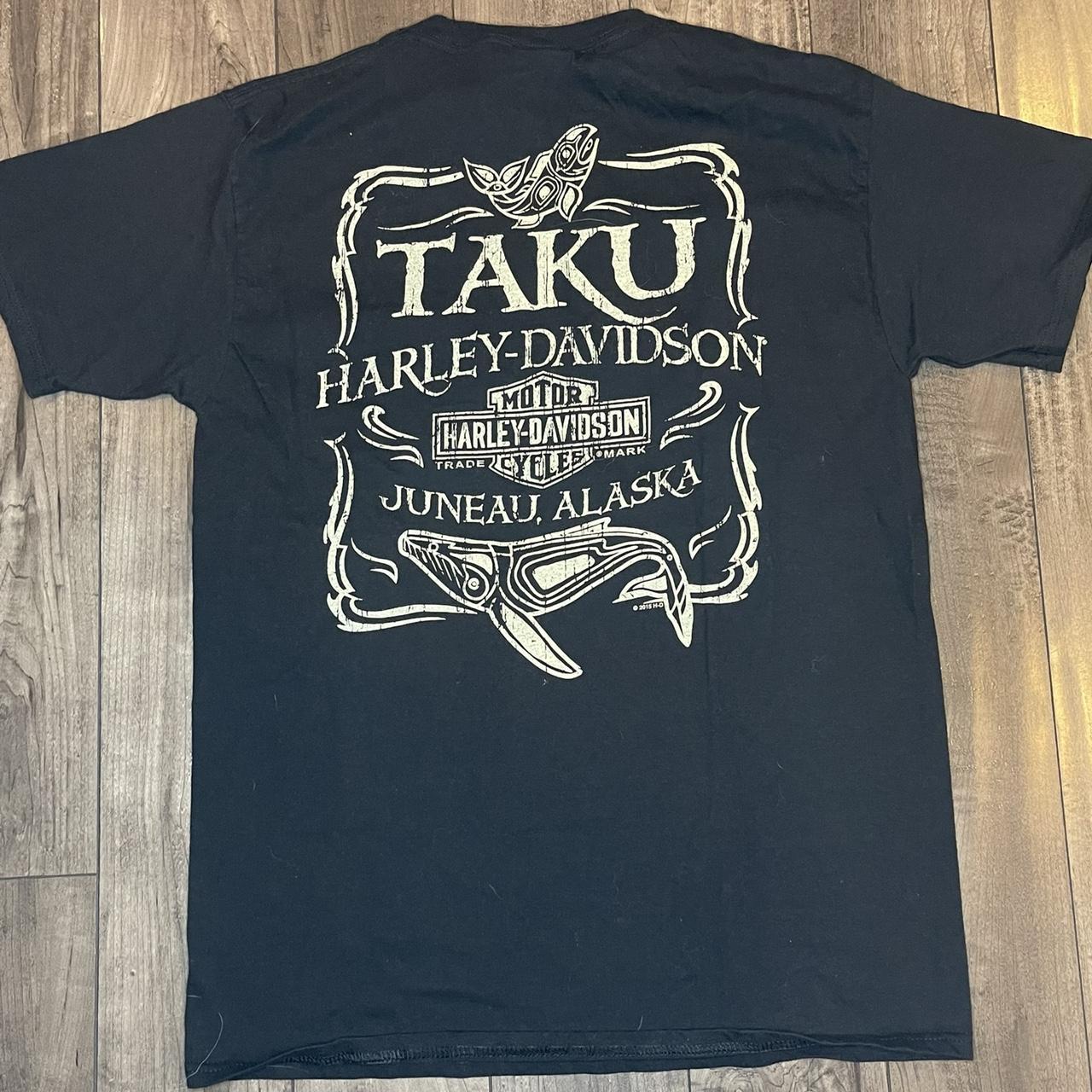 Harley Davidson 2015 Juneau, Alaska selling Taku shirt