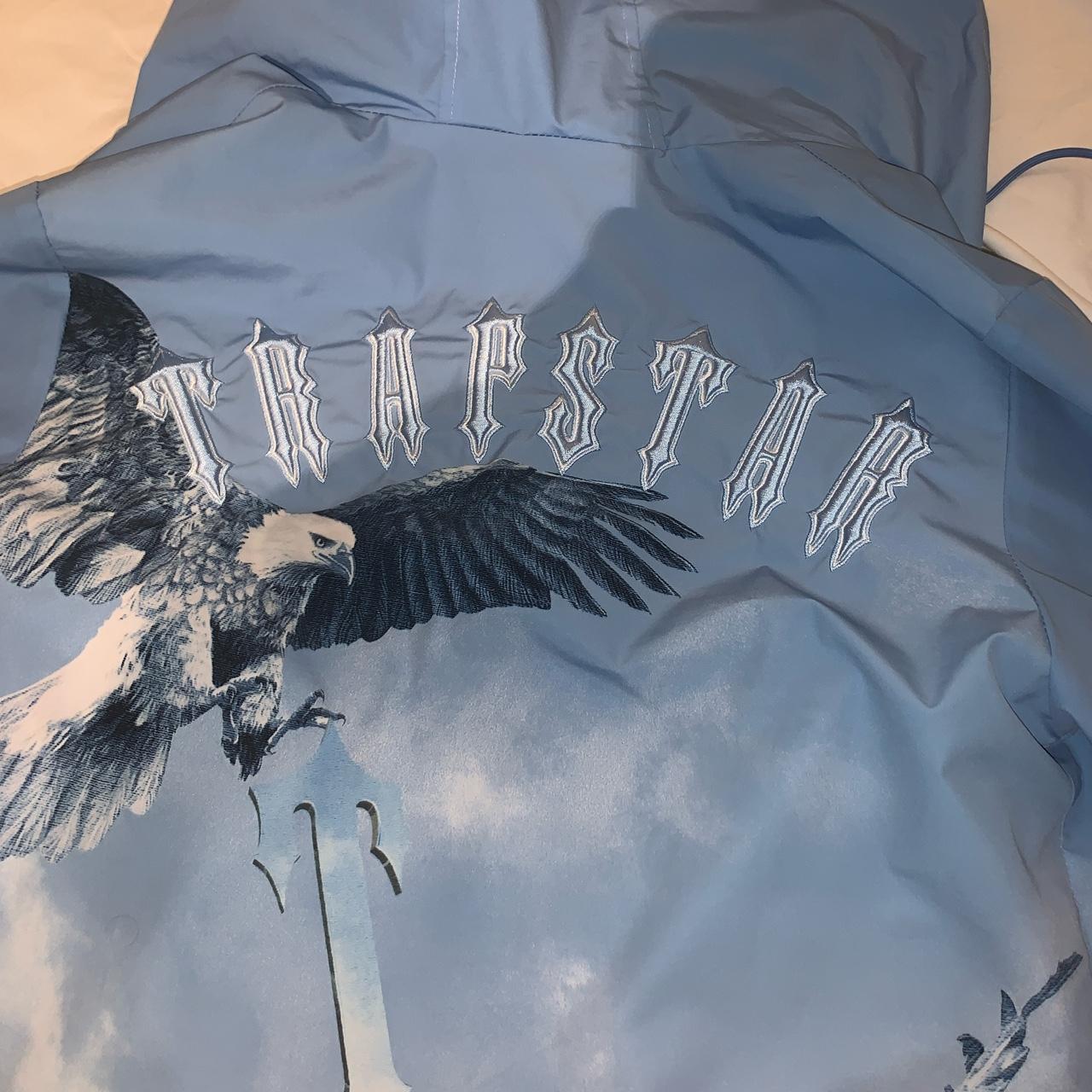 Trapstar Baby Blue Eagle Windbreaker Size XS Barely... Depop