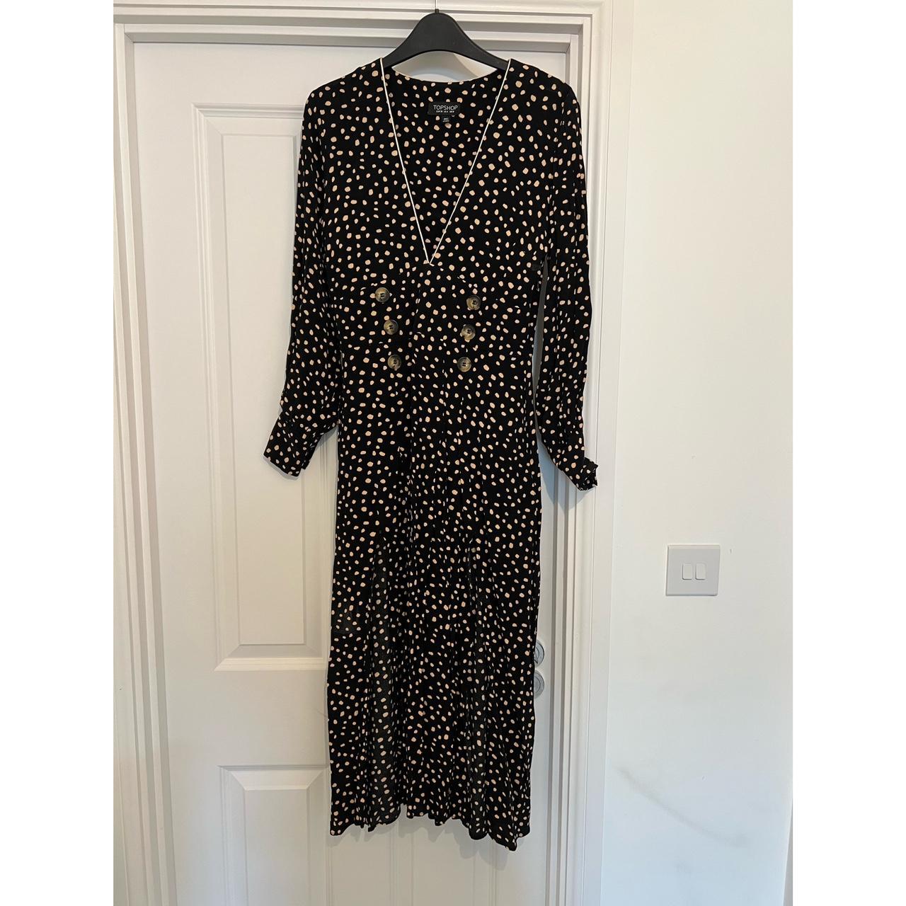 Polka dot midi dress cheap topshop