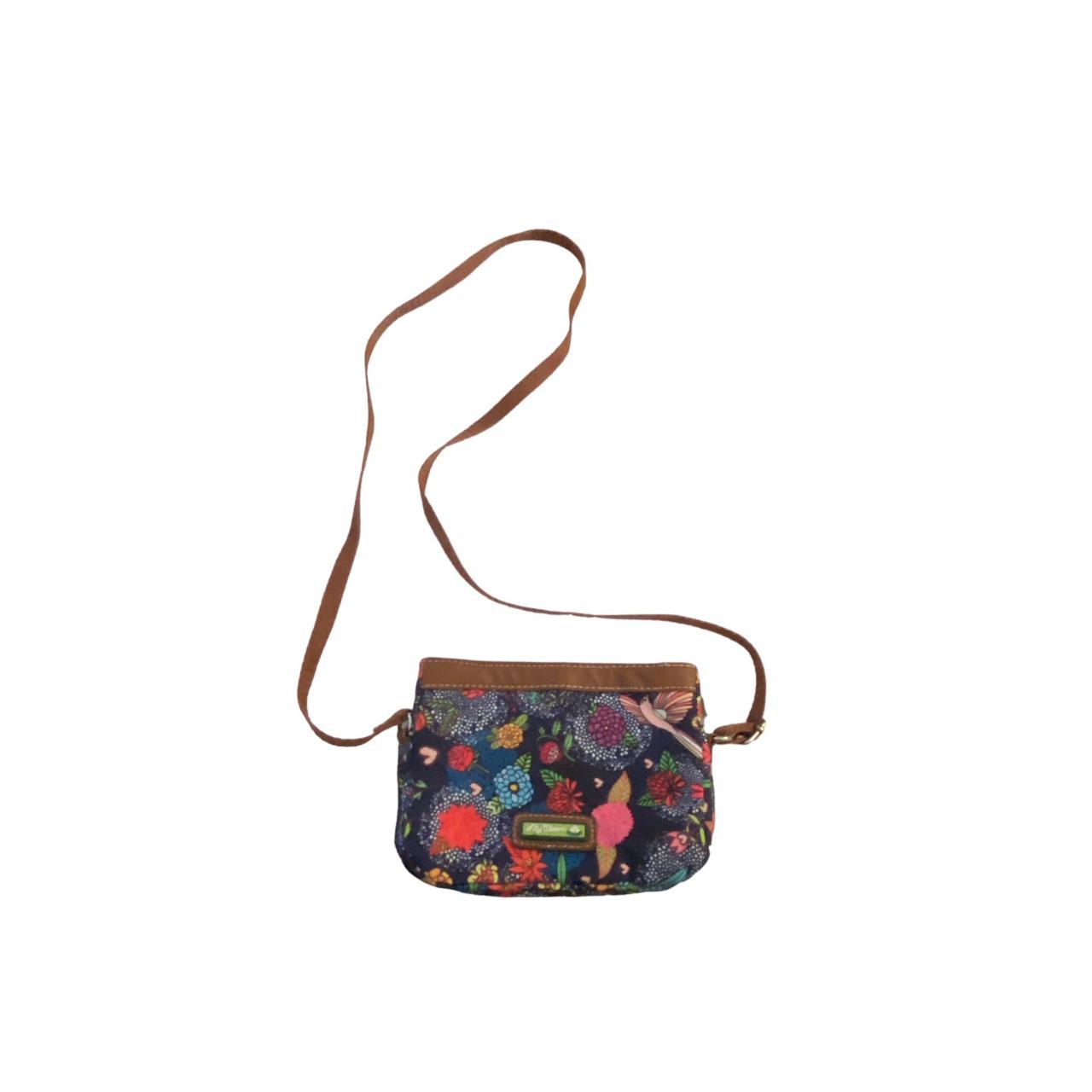 Lily Bloom Floral Print Crossbody Bag Blue Bohemian Depop