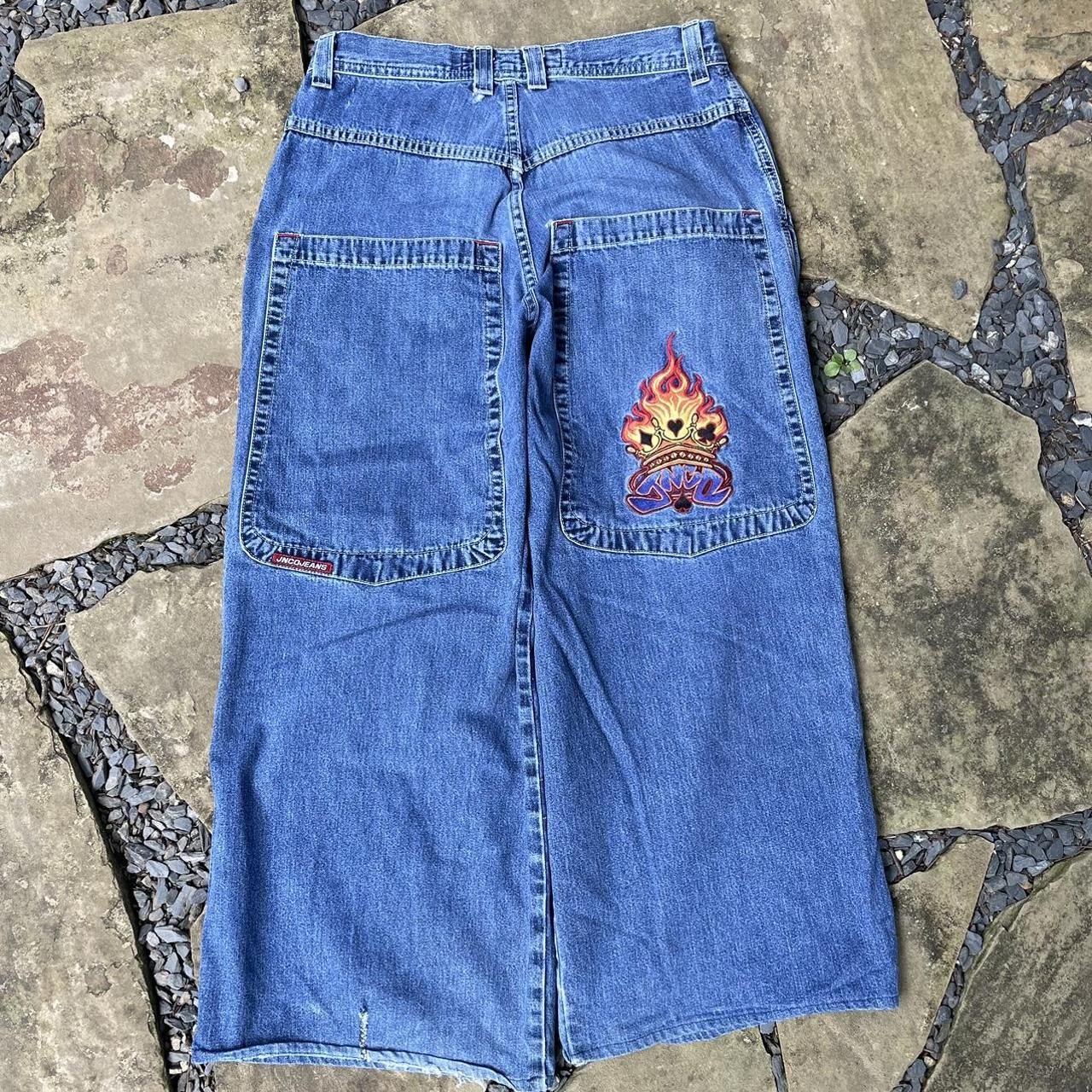 Vintage 90s jnco jeans Super rare tribal jncos jnco... - Depop
