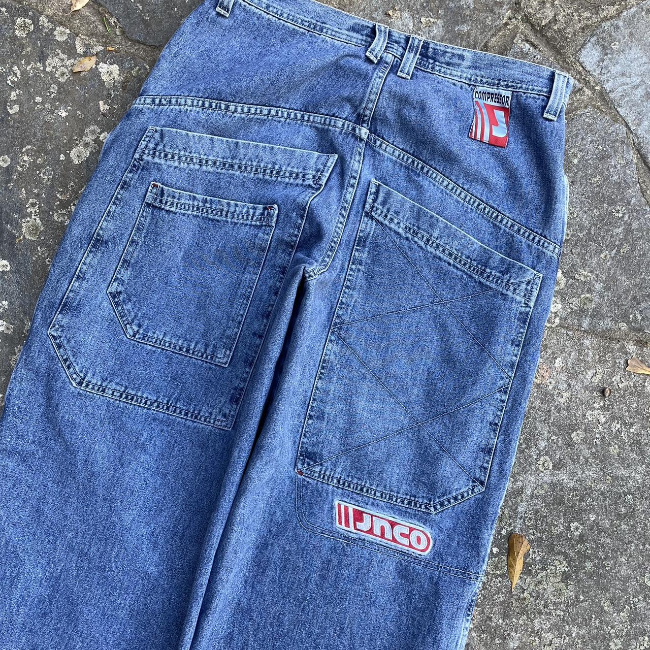 Jnco jeans Vintage 90s super baggy jnco compressor... - Depop