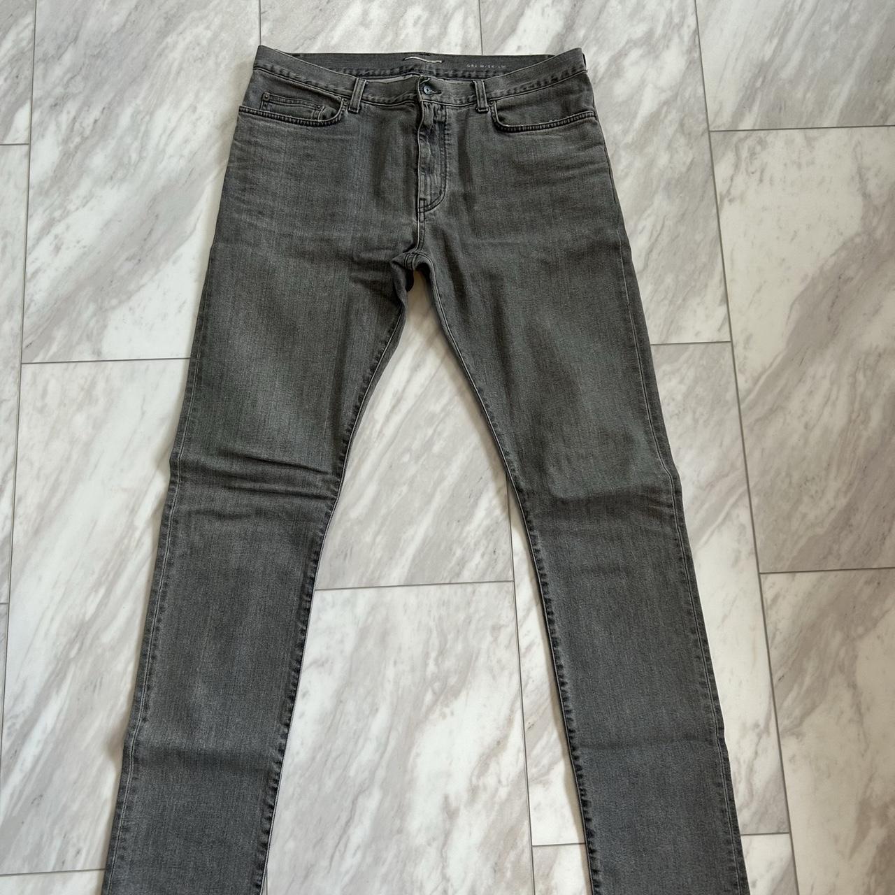 Saint Laurent Paris D02 Grey Denim worn, original... - Depop