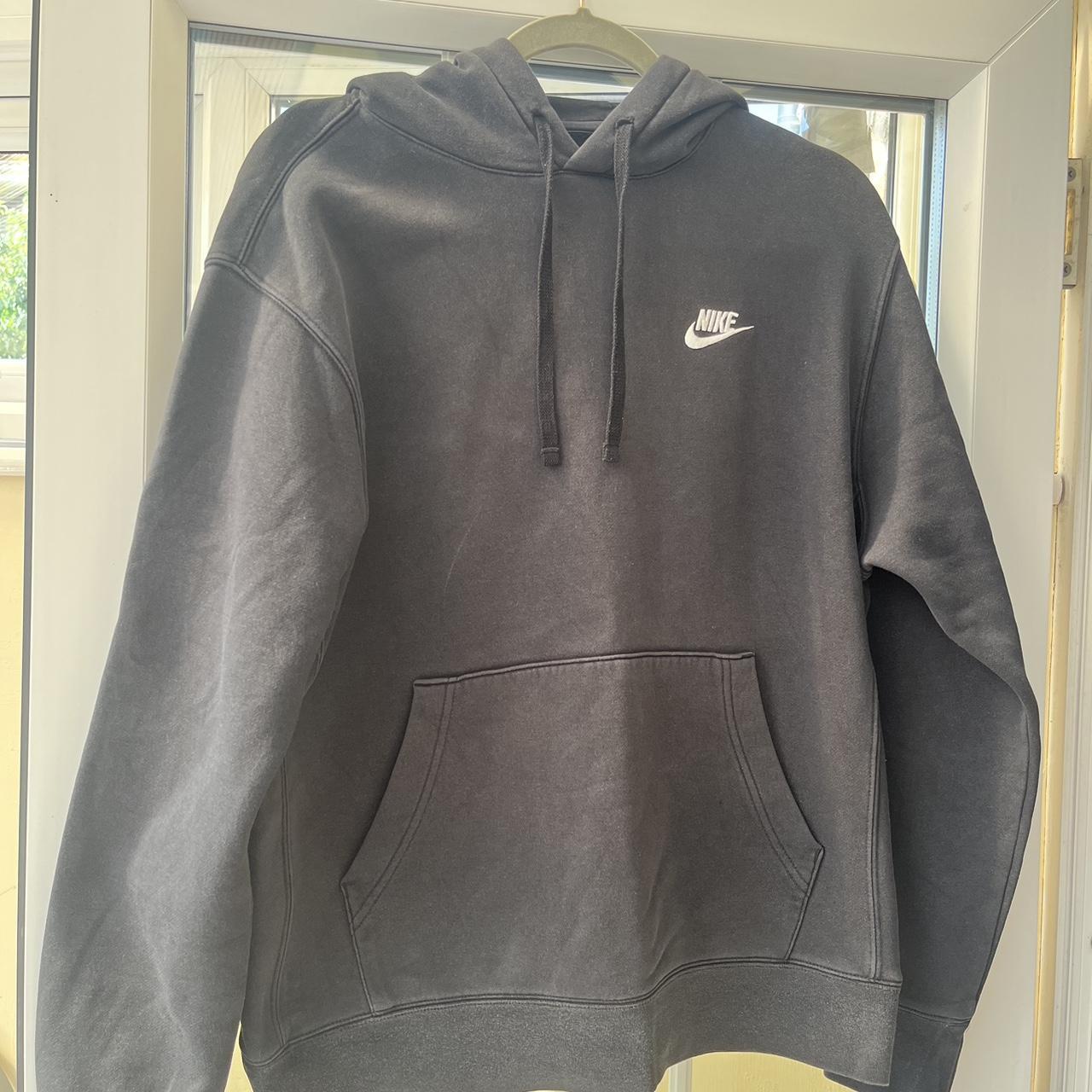 Plain Black Nike Hoodie 7 10 Condition Size Mens