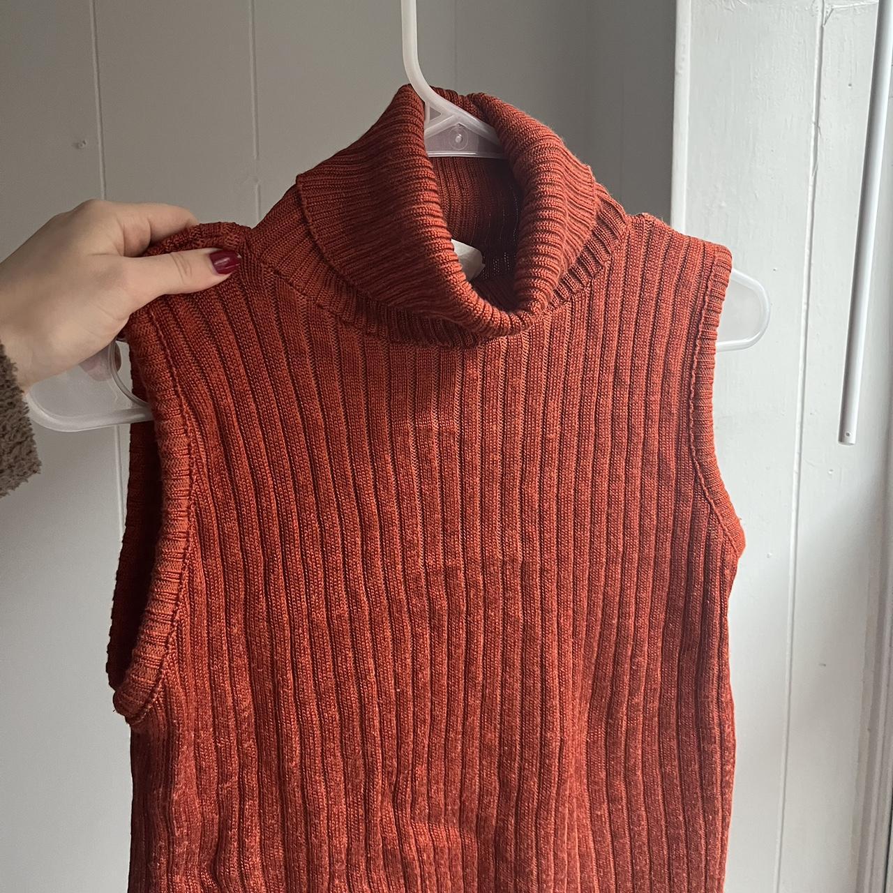Women's Orange Vest Depop
