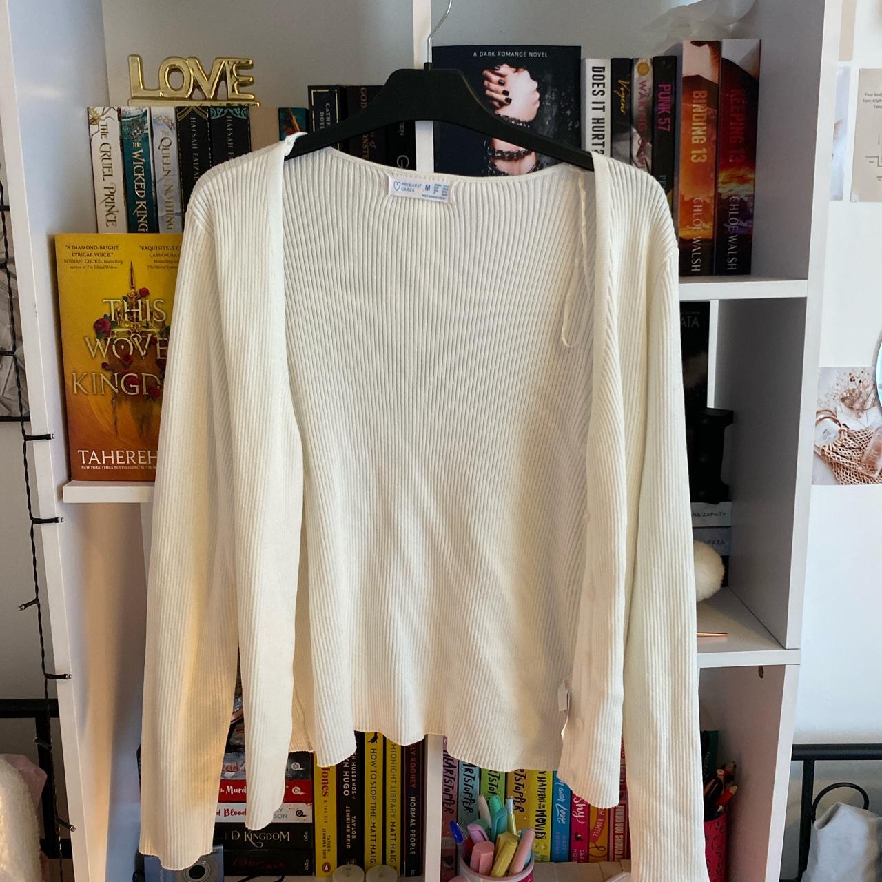 Primark Women's White Cardigan Depop
