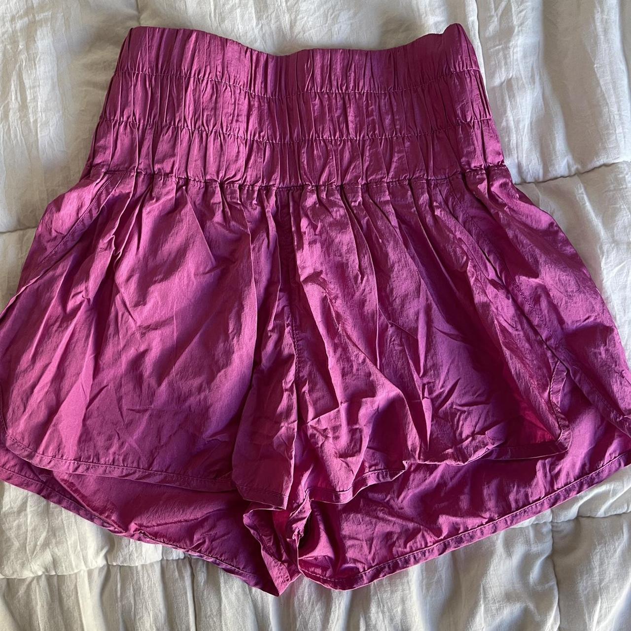 Free People Women's Pink Shorts | Depop