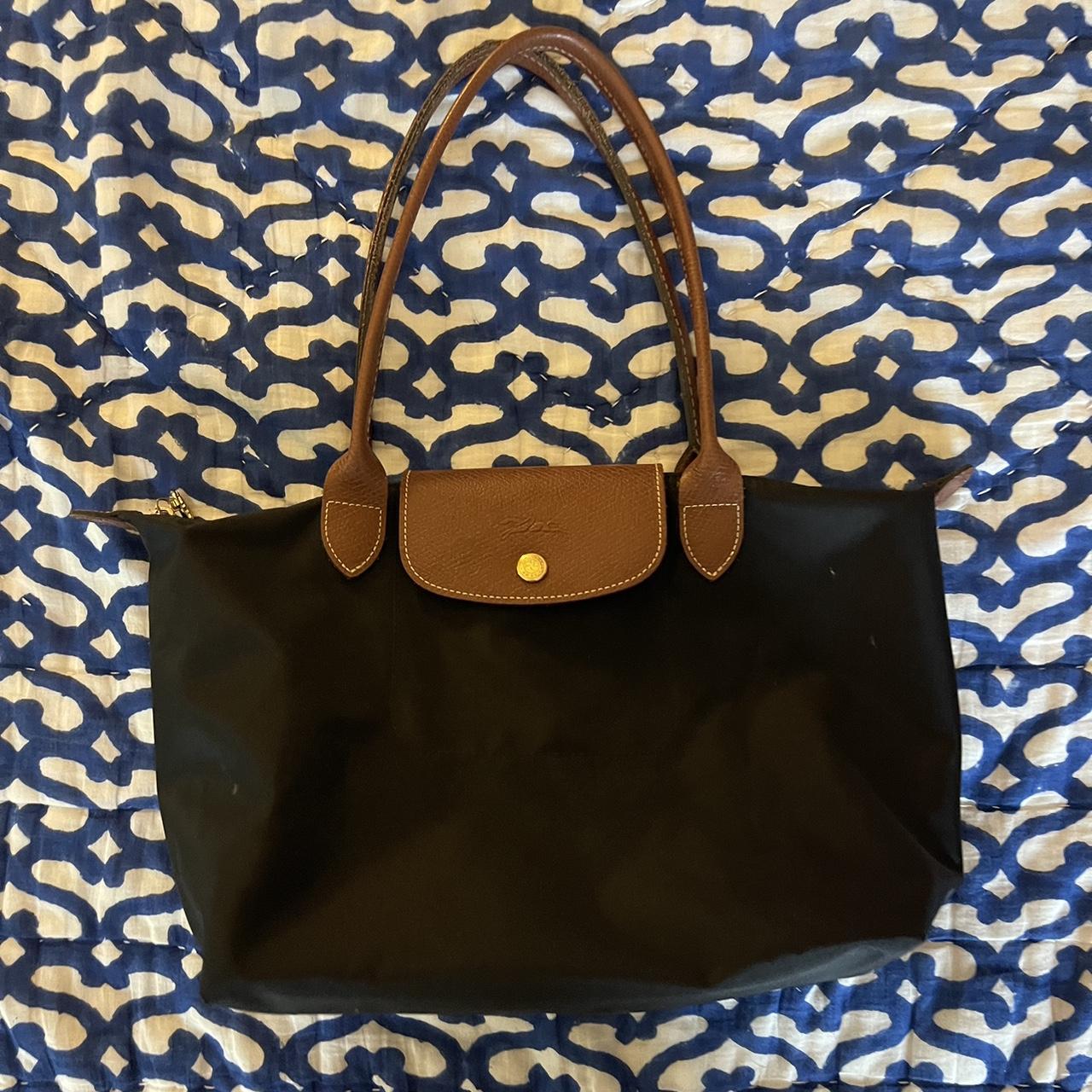 Longchamp Women's Black Bag | Depop