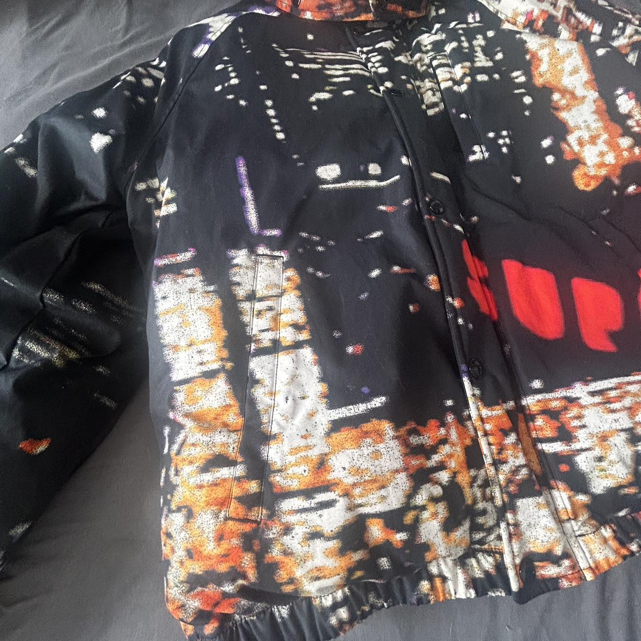 Black supreme-puffer-jacket - Depop