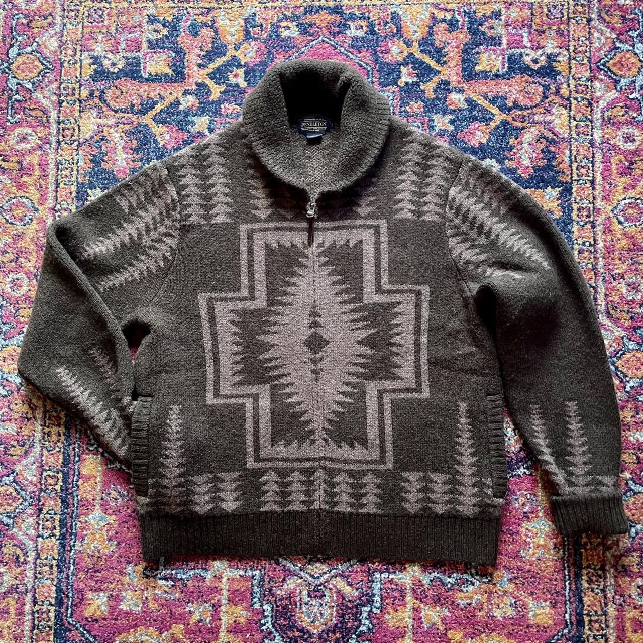 Pendleton Men's Brown Cardigan | Depop