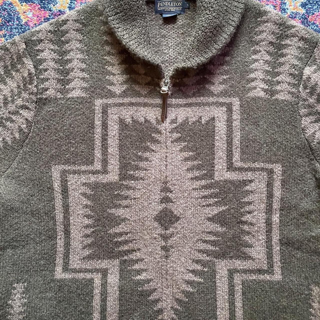 Pendleton Men's Brown Cardigan | Depop