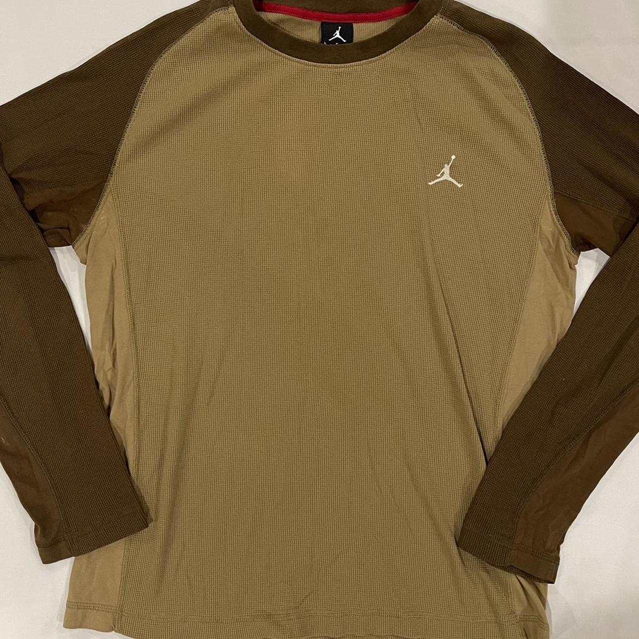 nike jordan waffle knit long sleeve tshirt size... Depop