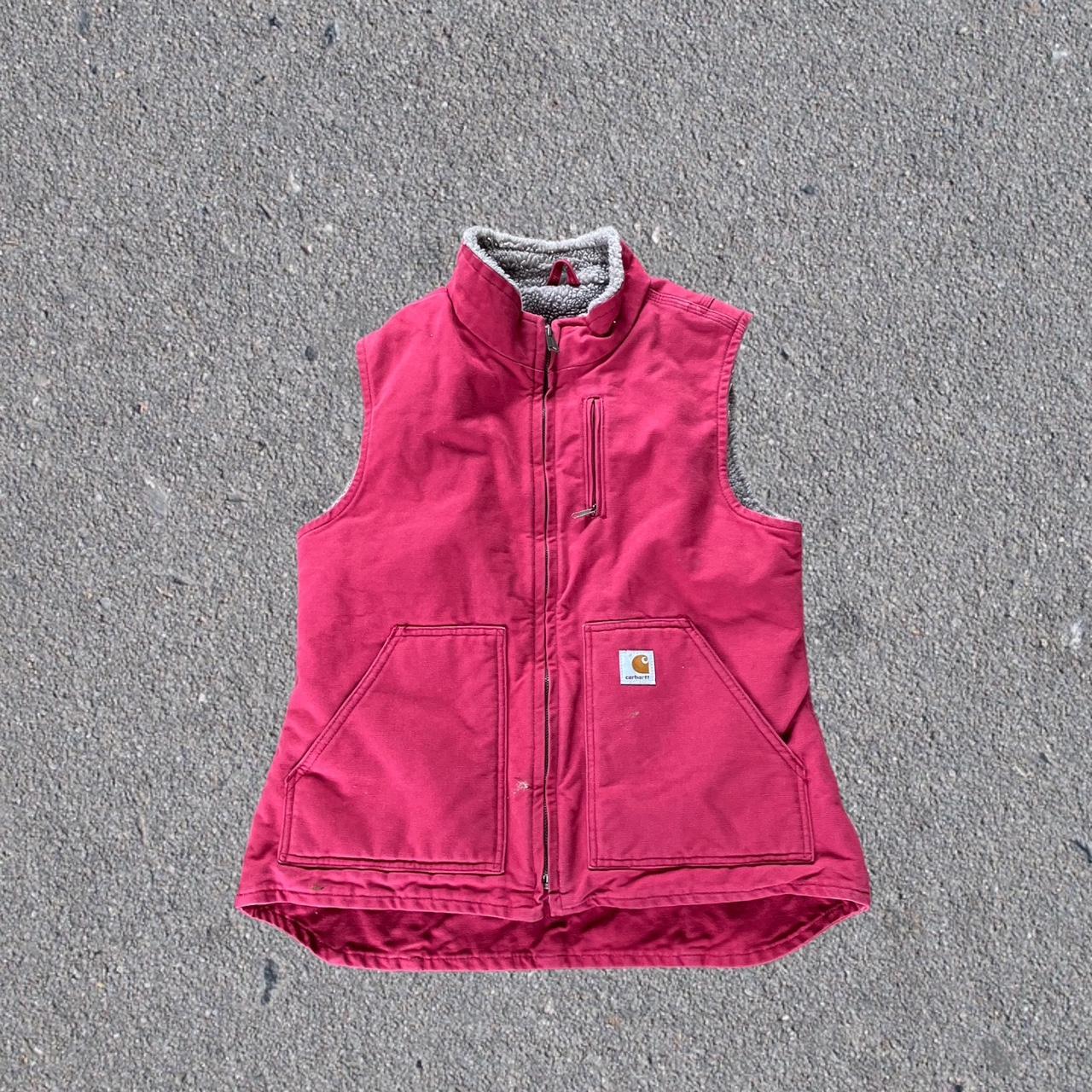 Pink Carhartt vest Carhartt vest Hot pink size M - Depop