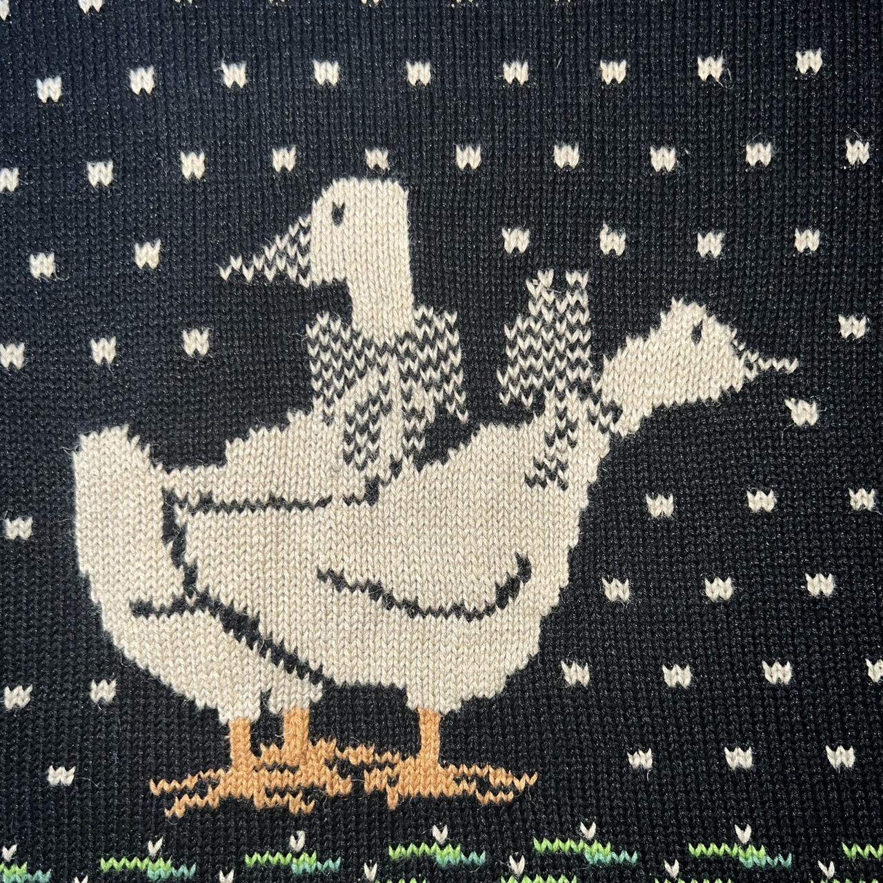 Donna Morgan Duck Goose Sweater Vest In excellent... - Depop