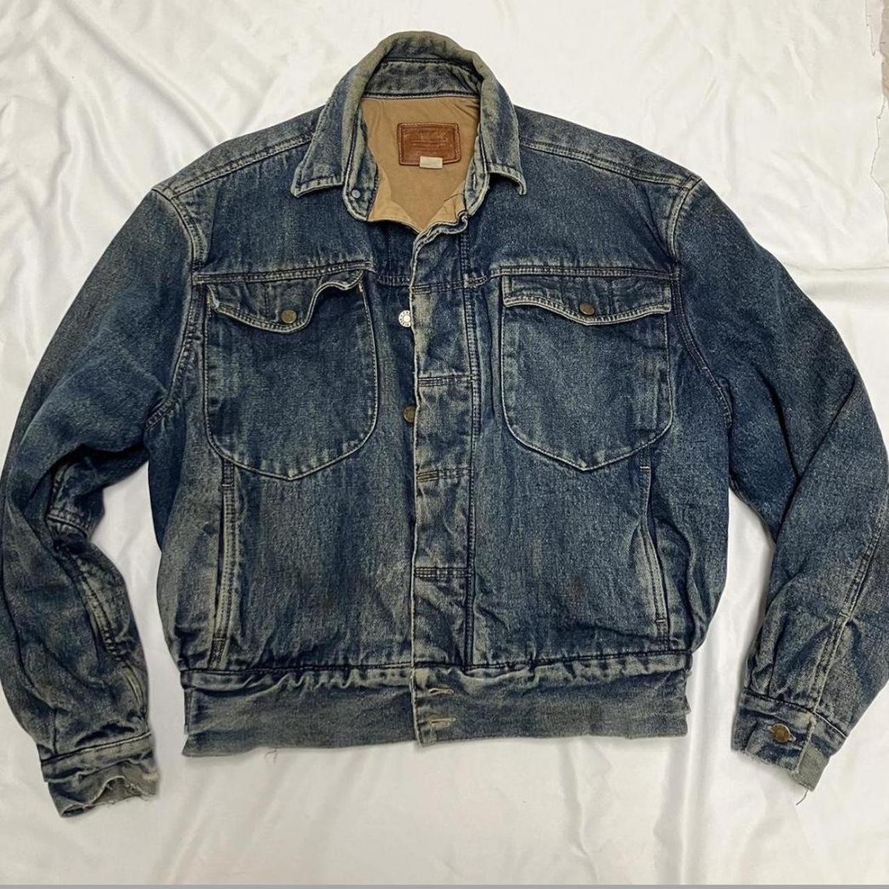 Rugged jean outlet jacket