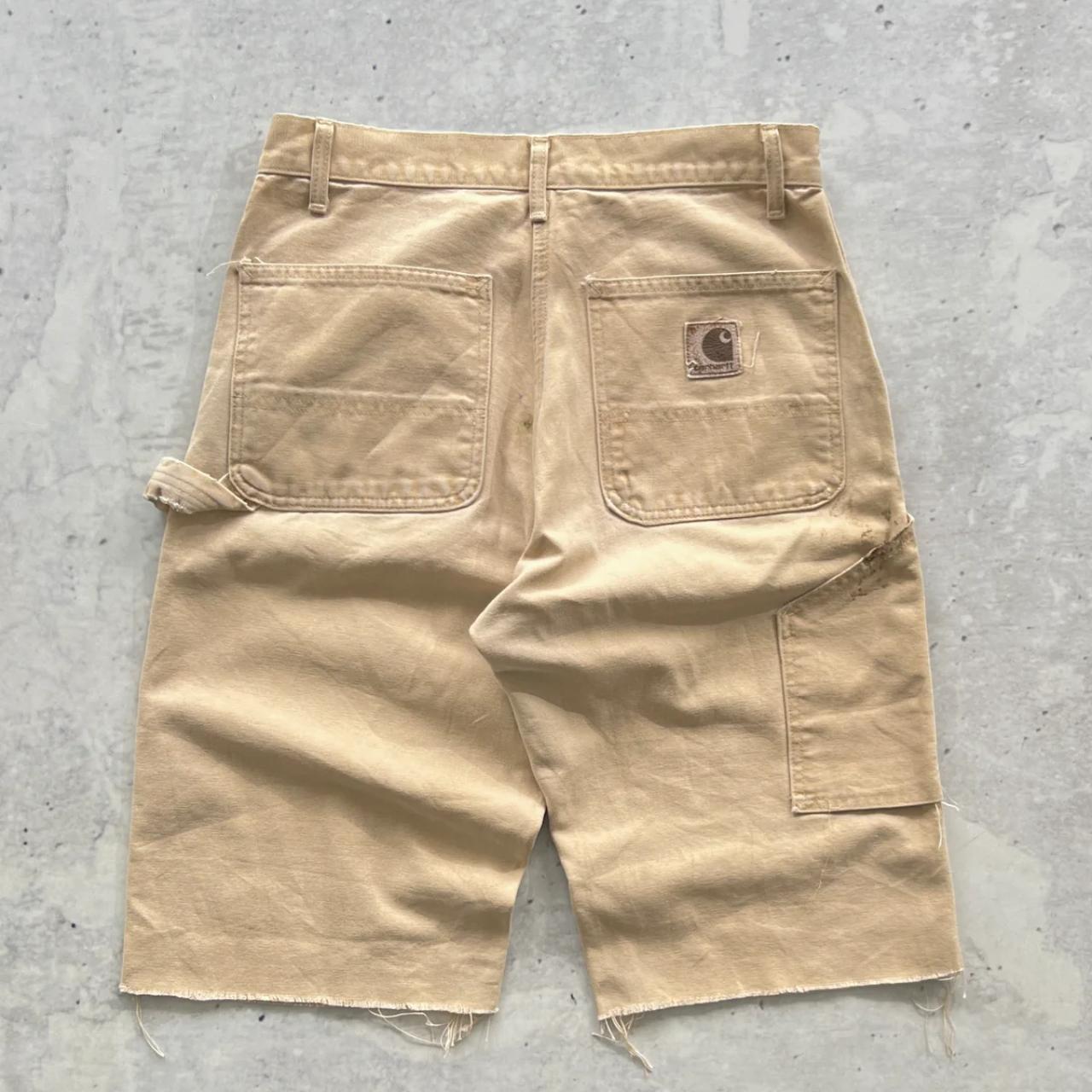 VINTAGE CARHARTT DUCK CANVAS CARPENTER SHORTS. Depop