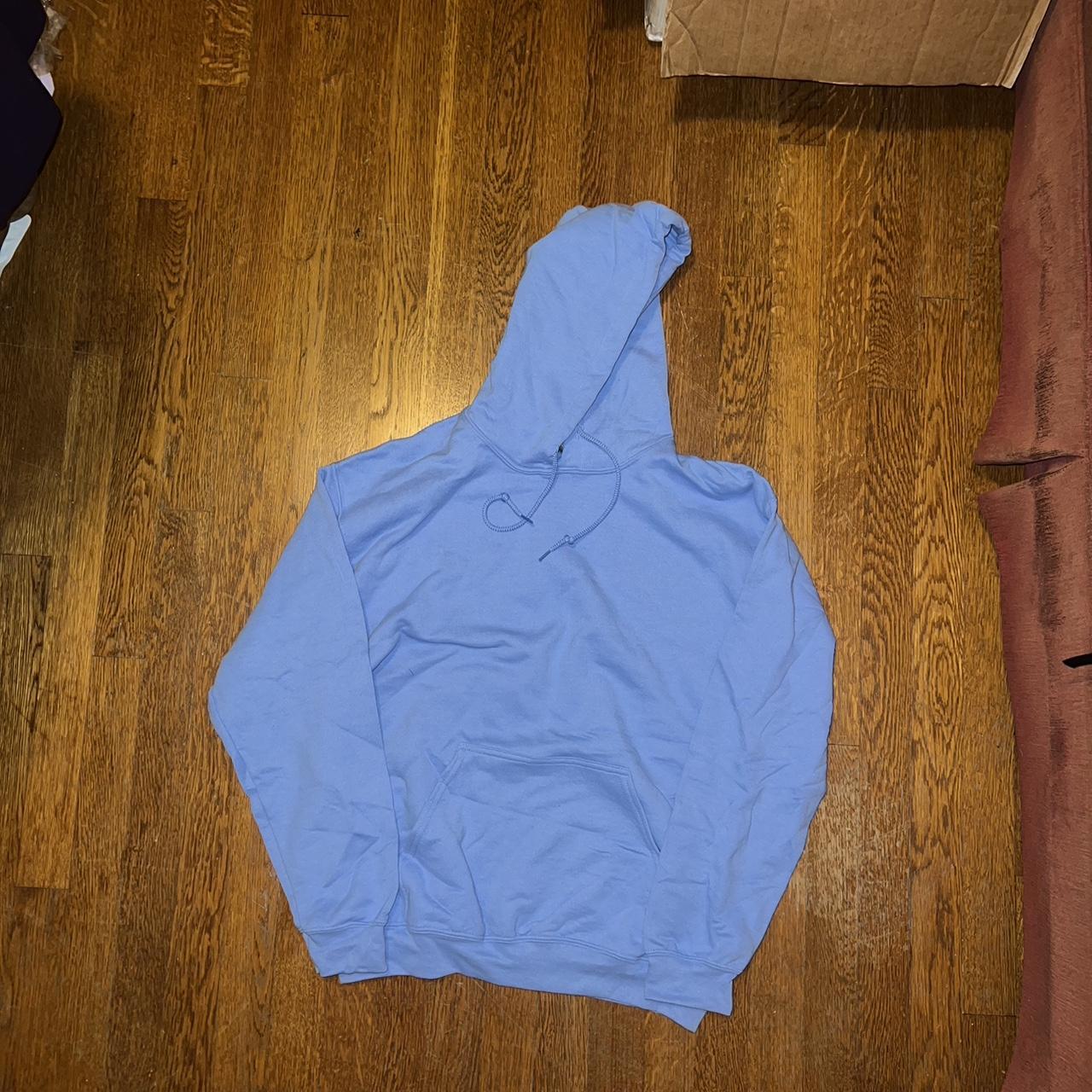 Light blue hotsell gildan hoodie