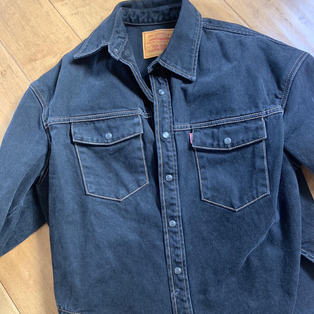 Wardrobe NYC x Levi’s black cotton denim jacket The... Depop