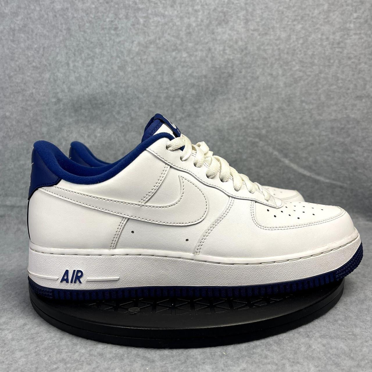 Nike air force 1 low white deep royal clearance blue