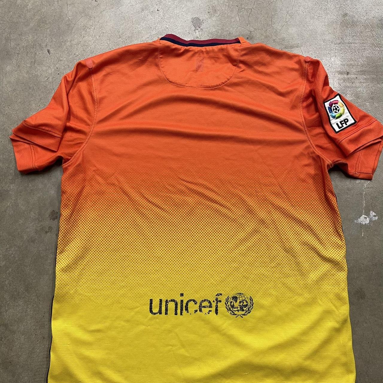 20122013 Barcelona Jersey Orange & Yellow... Depop