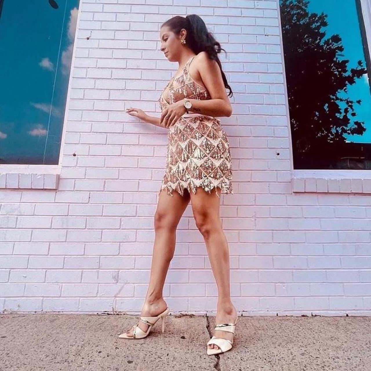 Pink, sparkly fringe Lace up