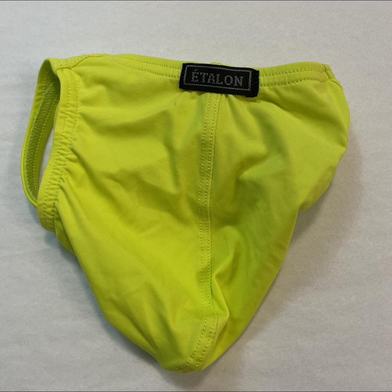 Yellow Thong 03 Contoured Pouch Added Stretch For - Depop